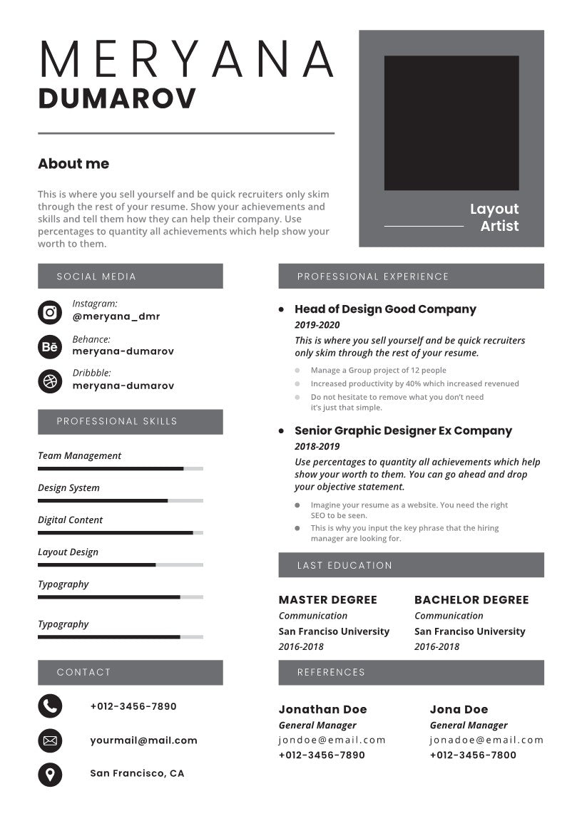 The Interview-Winning Resume Template Vol-15
