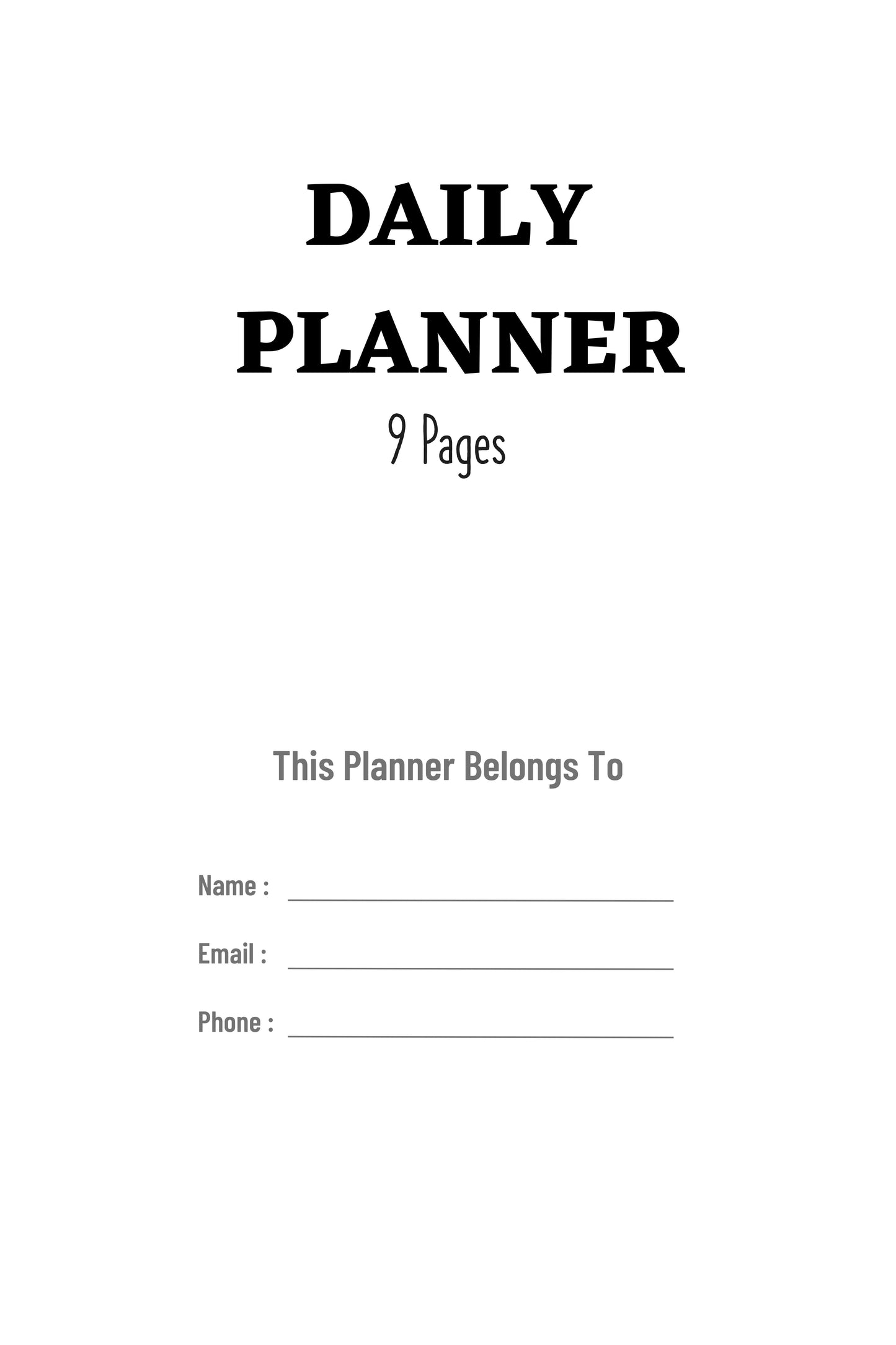 Daily Planner