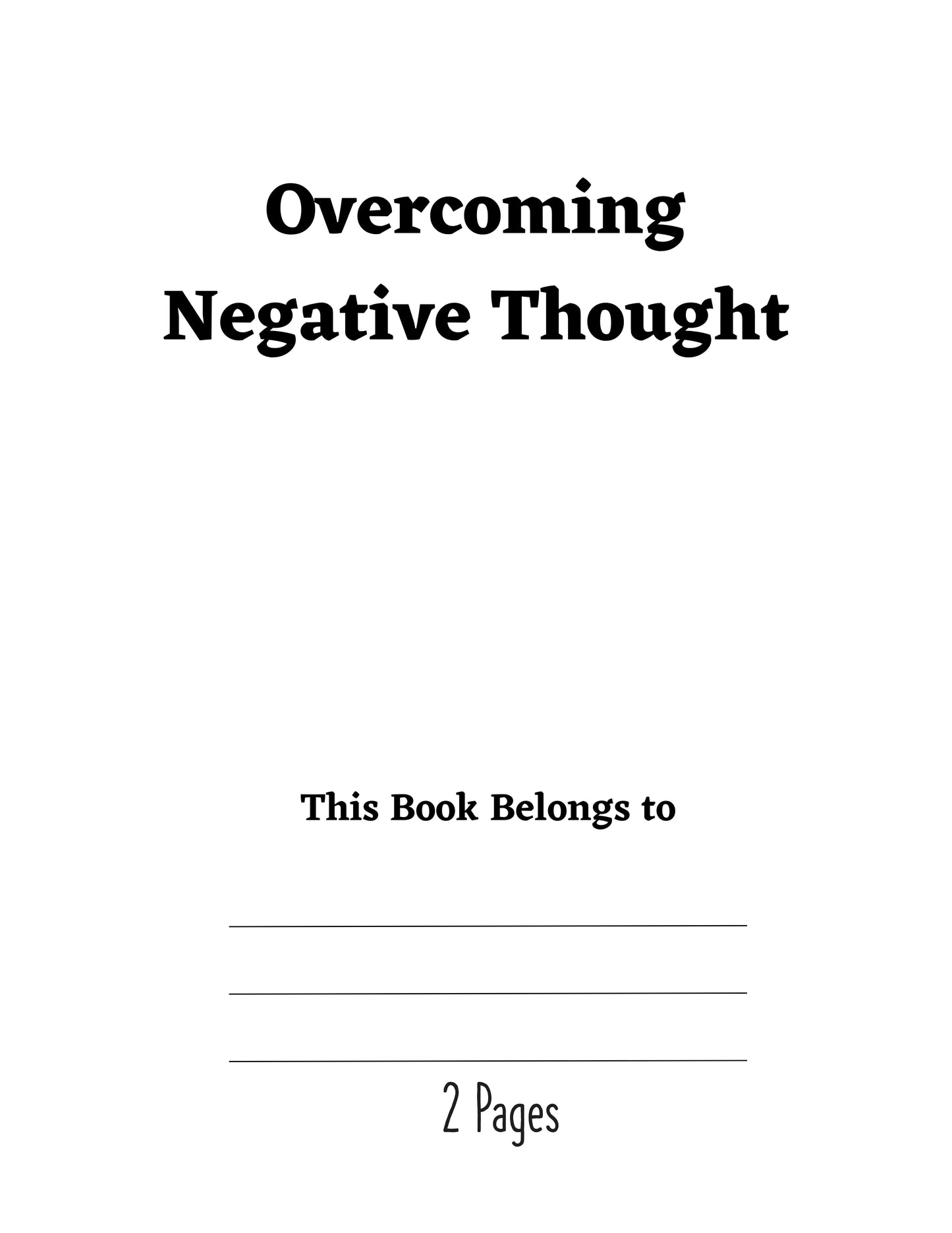 Overcoming Negative Thought