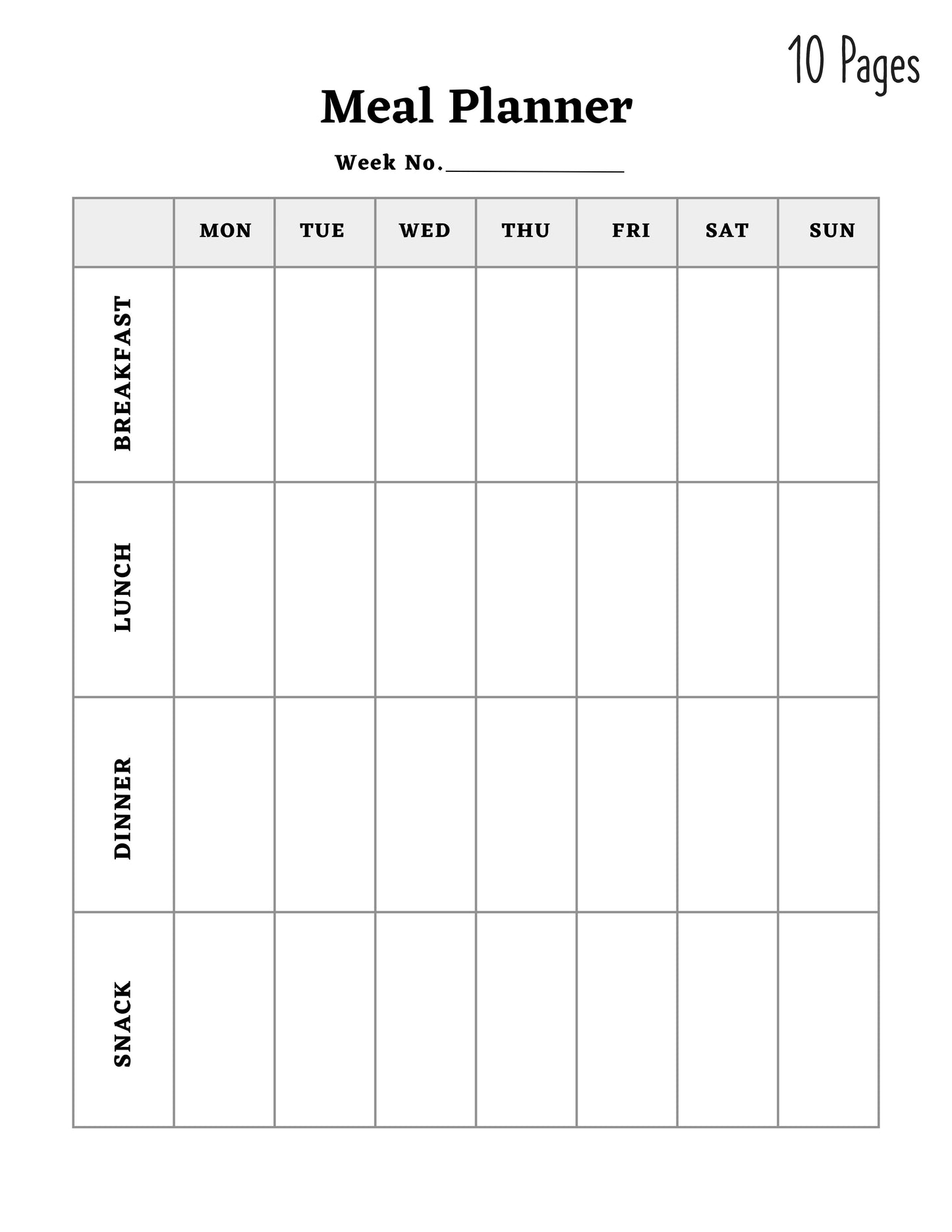 Meal & Pantry Planner