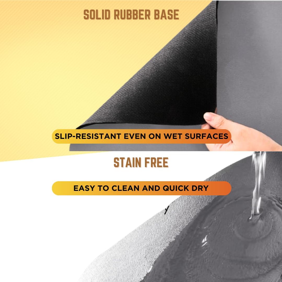 Dish wash water absorbing mat