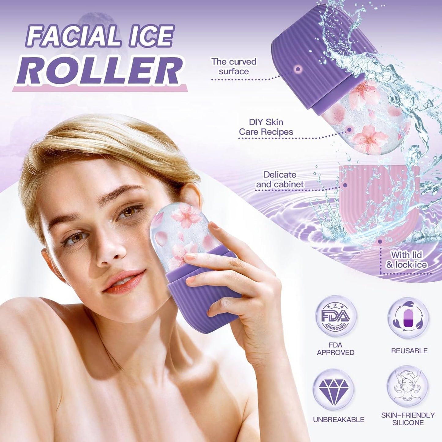 ICE ROLLER SILICONE FACIAL CUBE