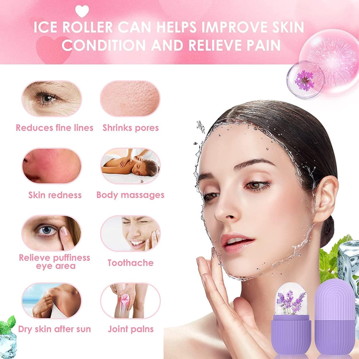 ICE ROLLER SILICONE FACIAL CUBE