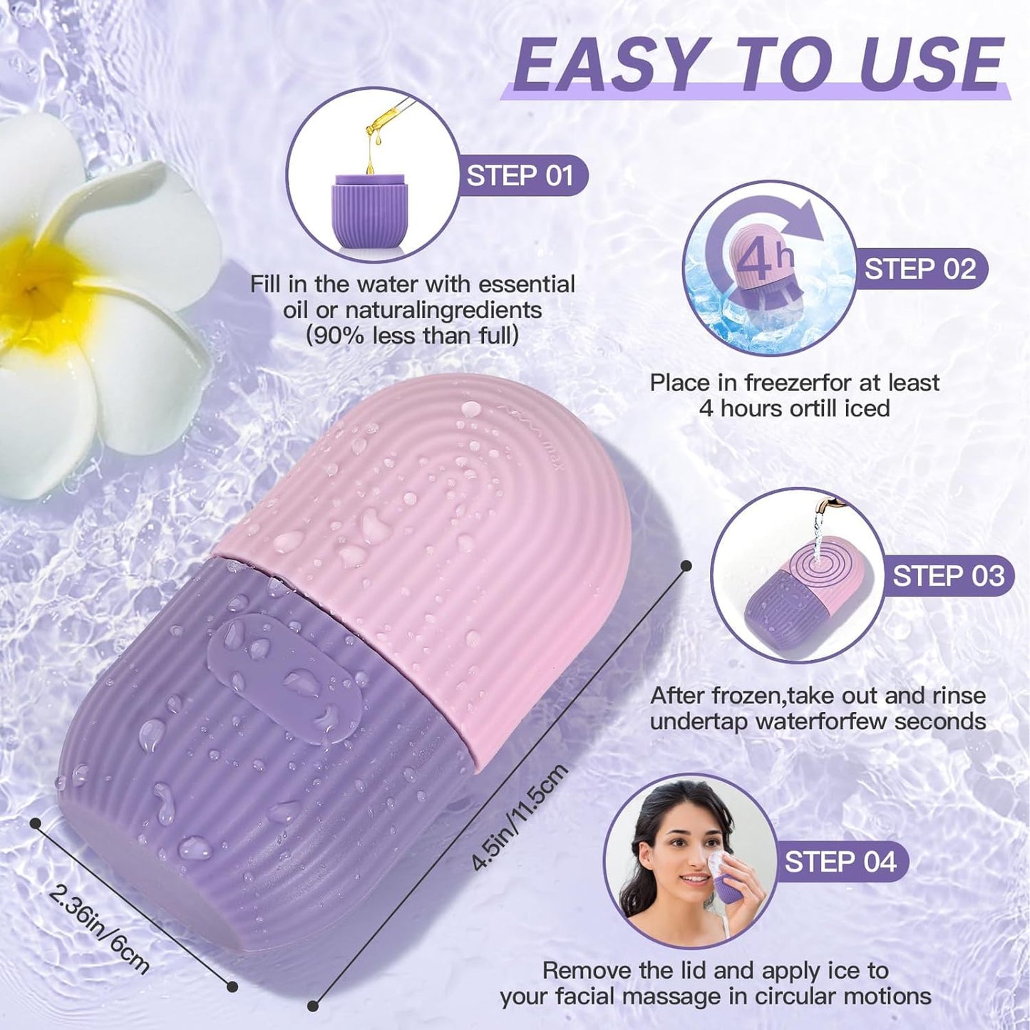 ICE ROLLER SILICONE FACIAL CUBE