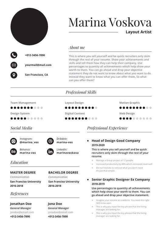 The Interview-Winning Resume Template Vol-14