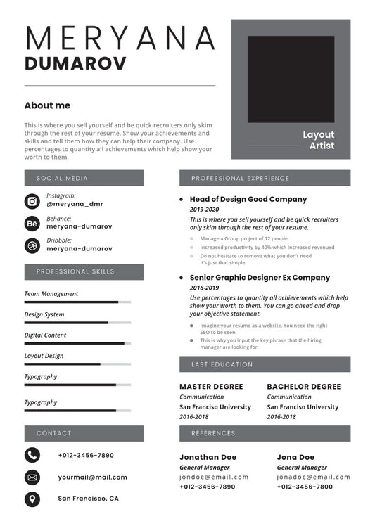 The Interview-Winning Resume Template Vol-15