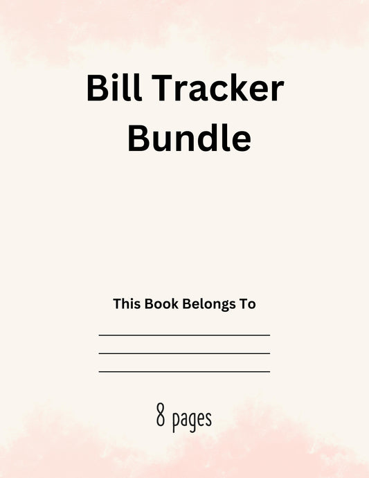 Bill Tracker Bundle