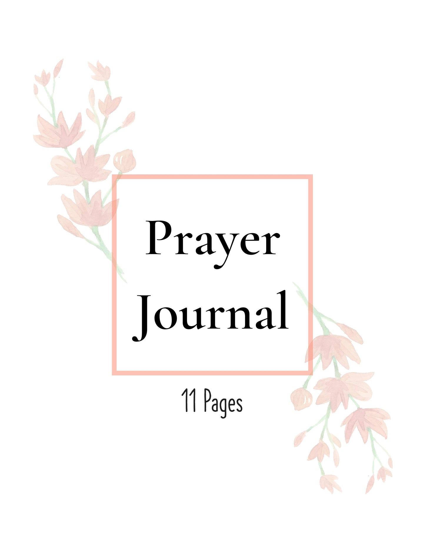 Prayer Journal Planner