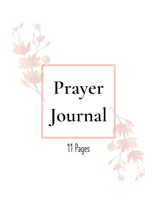 Prayer Journal Planner