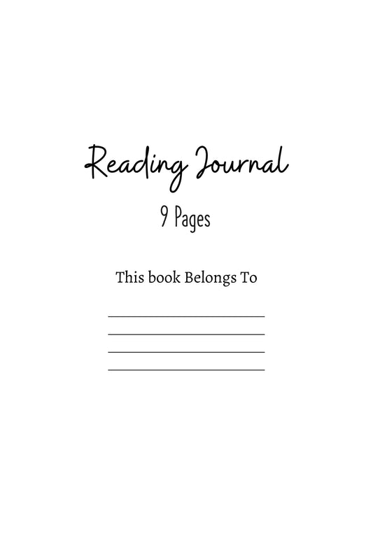 Reading Journal Planner