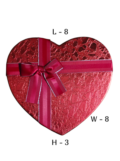 Premium Gift Hamper Heart Box (8x8x3 inch) Code - #03