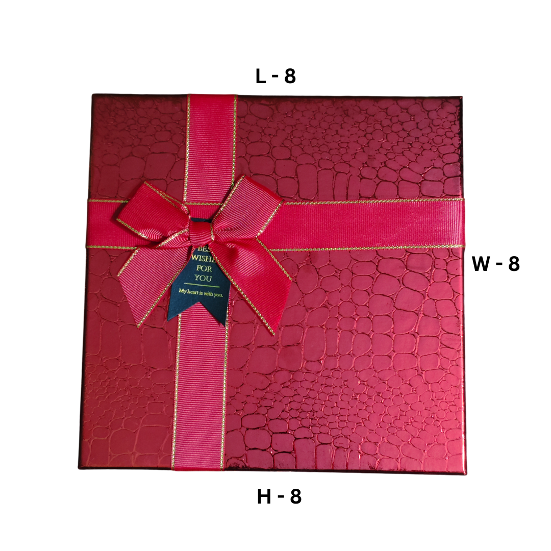 Premium Gift Hamper Square Box (8x8x3 inch) Code - #02