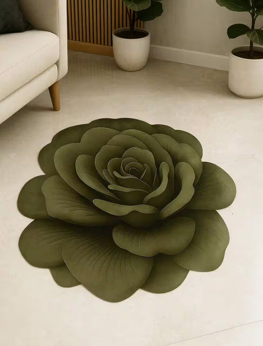 Rose 3D Shaped Floor Mat